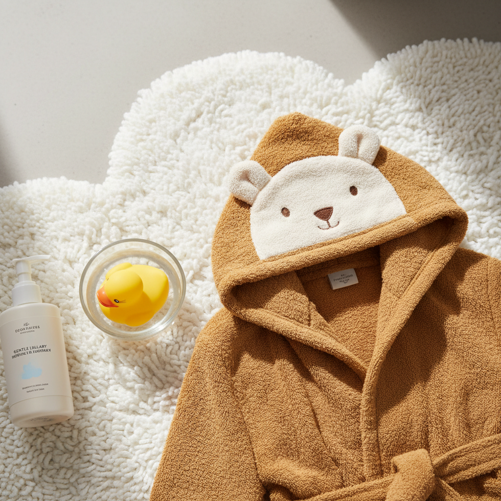 Hooded Baby Towel Bathrobe
